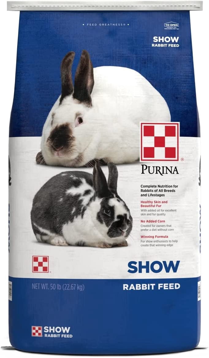 Purina Show Rabbit Feed, Feed for Show Rabbits, 50 lbs