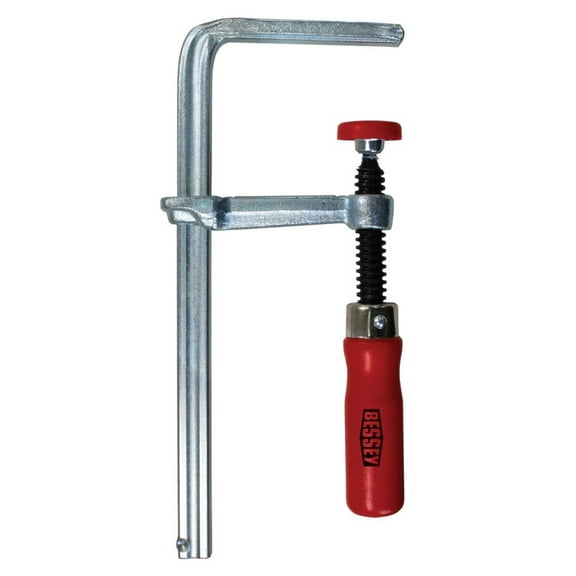 Bessey 6-5/16" Bar Clamp, Wood Handle and 2-5/16" Throat Depth GTR16B6
