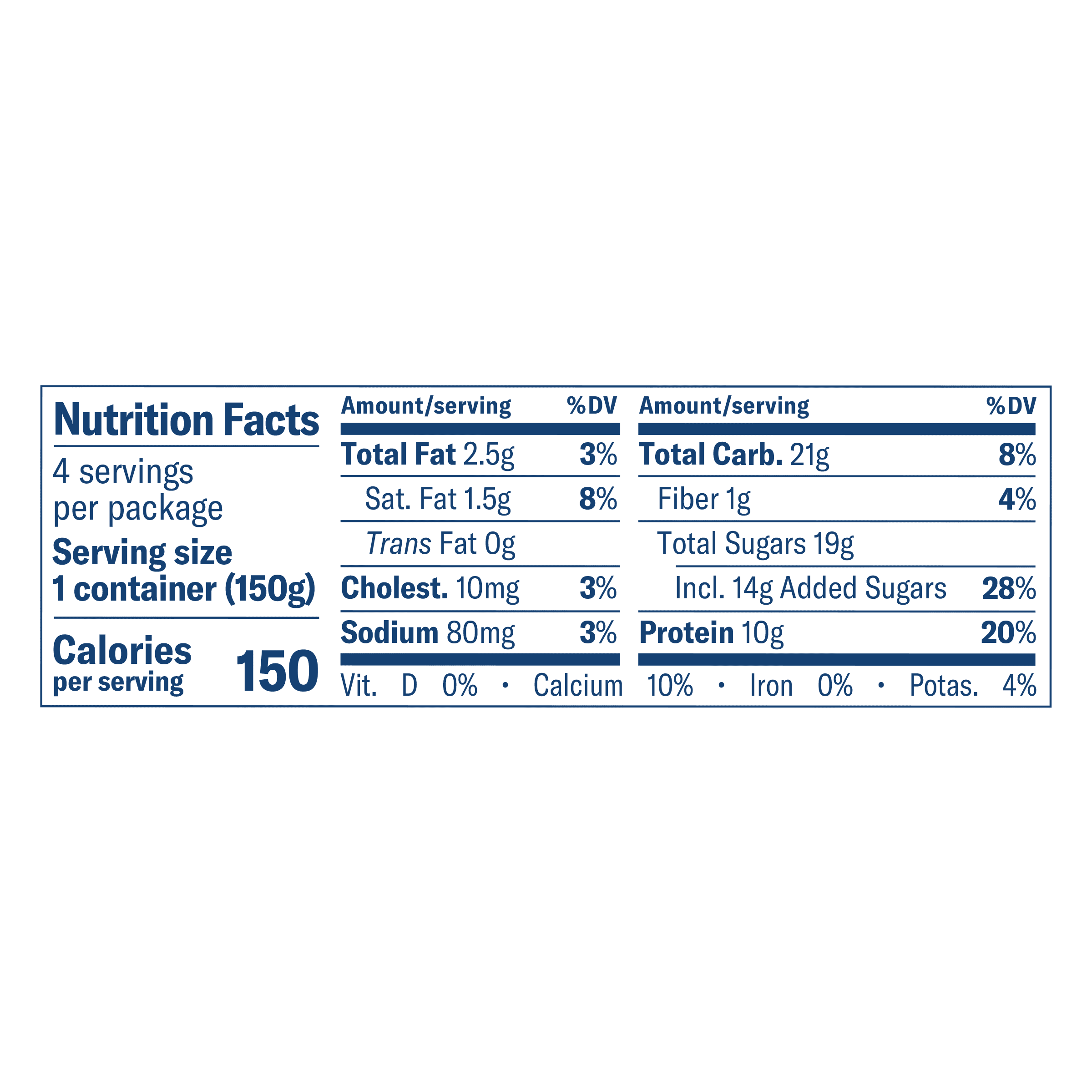 Chobani Low-Fat Vanilla Greek Yogurt with Mango Passion Fruit on The Bottom 5.3 oz, 4 pack