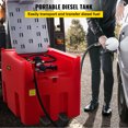 thumbnail image 2 of VEVOR Portable Diesel Tank, 116 Gallon Capacity, Diesel Fuel Tank with 12V Electric Transfer Pump, Polyethylene Diesel Transfer Tank for Easy Fuel Transportation, Red, 2 of 9