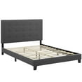 thumbnail image 2 of Modway Melanie Queen Tufted Button Upholstered Fabric Platform Bed in Gray, 2 of 3