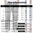 thumbnail image 4 of GrmtClth Mens Cargo Pants Lightweight Plaid Wide Leg Joggers Multi Storage Pockets Elastic Waist Travel Street Pants Royal Blue S, 4 of 8