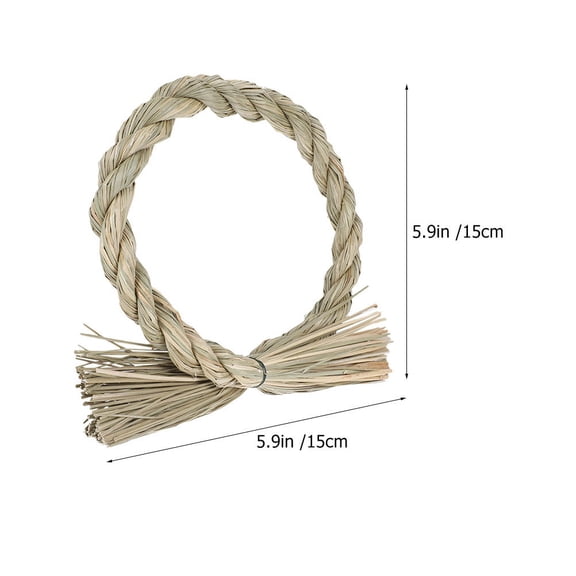 UPOUART Wreath Making Accessories Straw Garland Set Light Green 3 Pieces for Home Decor