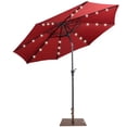 thumbnail image 1 of Costway 10ft Solar Lights Patio Umbrella Outdoor W/ 50 LBS Movable Umbrella Stand, 1 of 10