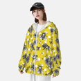 thumbnail image 4 of Pofeuu Honeybee Print Sun Protection Outdoor Lightweight Full Zip UV Cooling Hoodie Long Sleeve Summer Clothing for Outdoor Hiking-Medium, 4 of 5