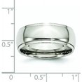 thumbnail image 6 of Chisel Stainless Steel Polished 8.2mm Ridged Edge Band - Ring Size 11.0-7.4gm, 6 of 8