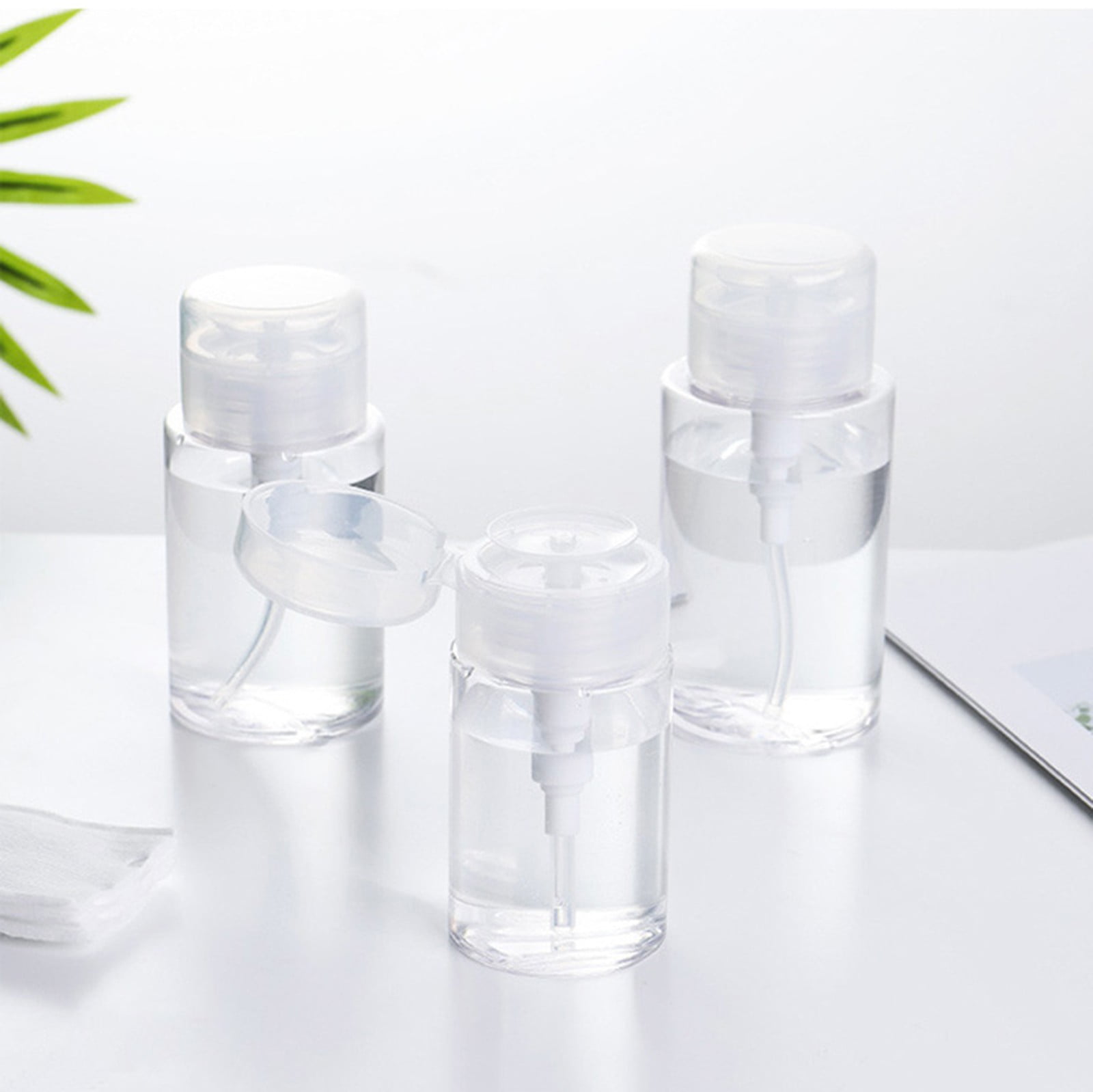 Flacon Pompe Distributeur Rechargeable Liquide Démaquillant et