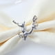 thumbnail image 3 of Servilleteros de cocina Wosthever Decorativo Navidad 12 Uds Mostrada plata 6 * 5.7 cm, 3 of 6