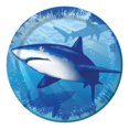 thumbnail image 1 of Assiettes de Dessert en Papier Rond à 8 Chiffres, Éclaboussures de Requin, 1 of 1
