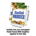 thumbnail image 2 of Farm Fresh Produce (24" X 36") 4mm Corrugated Plastic Panel, Graphics Applied To 1 Side (Pk of 2), 2 of 4