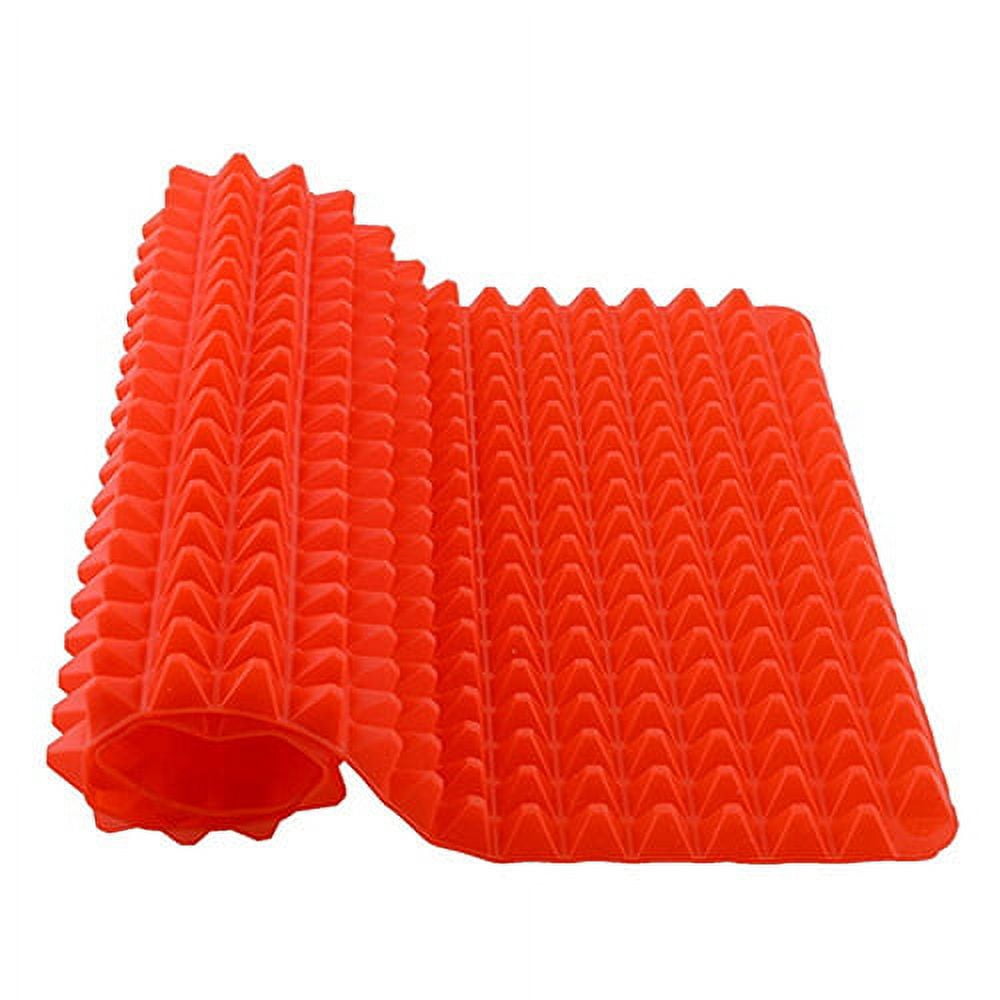 Grandest Birch 3PCS Kitchen Pyramid Pan Non-Stick Silicone Cooking Mat Oven Baking Tray Sheet,1pc