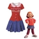 thumbnail image 1 of Turning Red Disney Ropa Niñas Vestido de verano Niños Cosplay Mei Panda rojo Estampado de dibujos animados Traje de encanto Casual Princesa Vestidos9-10T (Etiqueta 150) Gao Jinjia LED, 1 of 2