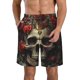 thumbnail image 1 of Fotbe Classical Rose Crown Skull Trajes de Baño Estampados para Hombre, Shorts de Verano de Secado Rápido, Ropa de Playa, Bañadores-Small, 1 of 6