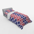 thumbnail image 2 of Ambesonne Fish Bedding Set 3 Pcs, Nautical Fish Theme Design, Twin, Red and Navy Blue, 2 of 2