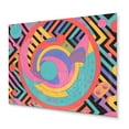 thumbnail image 2 of Designart "Curves and Shapes Groovy I" Abstract Metal Art Print, 2 of 4