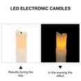 thumbnail image 4 of OULII LED Candle Light Pillar White 12PCS Set Flameless Flickering Battery Operated for Decor PP Material Safe Simulation Candle, 4 of 7