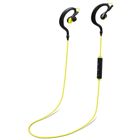 UPC: 0616043301518 | iRola Wireless Headsets V4.1 Sport In-Ear Stereo Headphones Neckband Earbuds Yellow