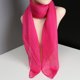 thumbnail image 1 of Xiao Hua Bufanda elegante y personalizada, de color liso, fina de gasa, cuadrada y decorativa (rosa), 1 of 1