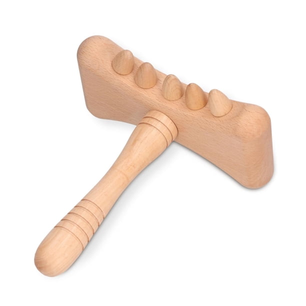 Herramienta de masaje de madera Natural, herramienta de desguace de madera portátil Guasha Stick, suministros de SPA para el hogar para masaje corporal, acupresión
