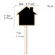 thumbnail image 3 of Wooden Mini Blackboard Toppers for Garden Decor with Black Shape 20 Pieces, 3 of 4