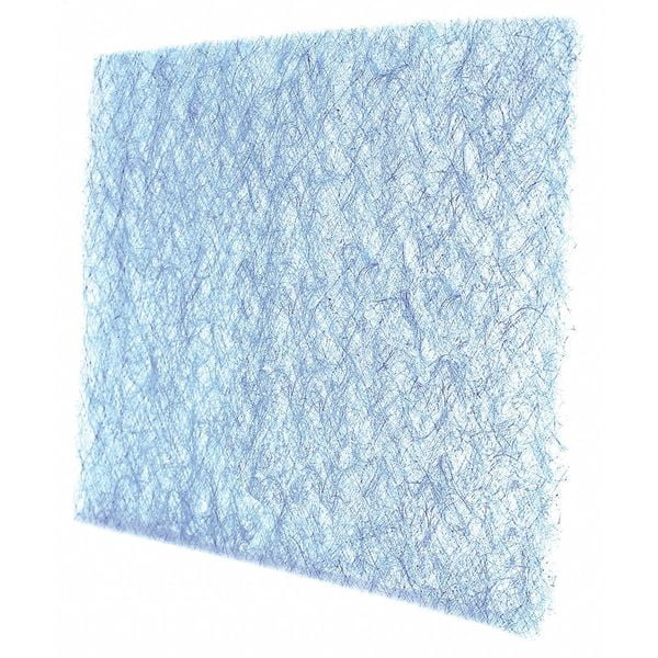 Blue/White Case of 50 20 x 20 x 1 Fiberglass Air Filter Pad Less Than 5 MERV