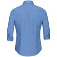 thumbnail image 2 of Russell Collection- Camisa entallada de manga tres cuartos de popelín y fácil cuidado de poliéster y algodón para mujer (Azul Corporativo), 2 of 2