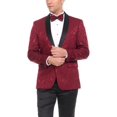 thumbnail image 5 of Adam Baker Men's Floral Paisley Shawl Lapel Tuxedo Jacket Matching Bow Tie Included, 5 of 6