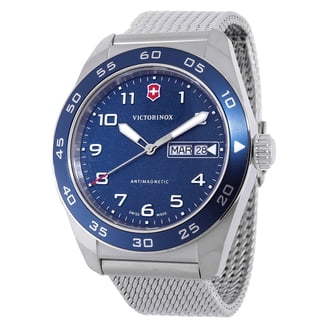 らぬ Victorinox Alliance Quartz Silver Dial Men's Watch 241905