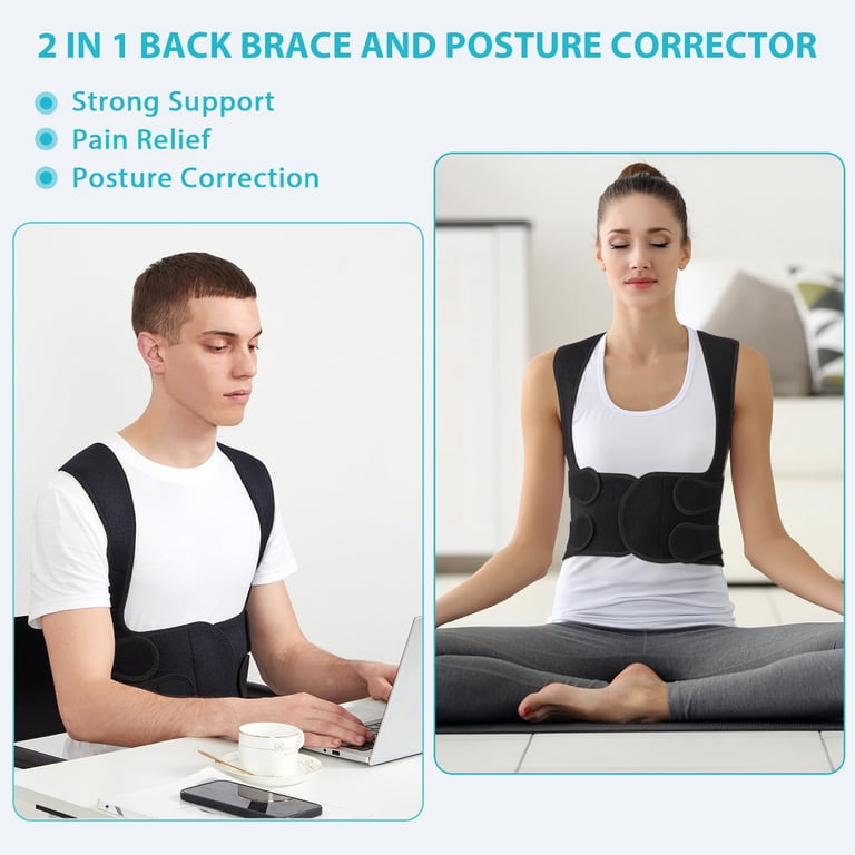 DANPINGLE Back Brace Posture Corrector, Adjustable Support photo 5