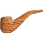 Fymlhomi Tobacco Pipe, Wooden Smoking Pipe Beginner Pipe Classic Shape Handmade from Natural Wood Smoking Accessories