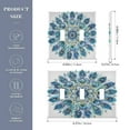 thumbnail image 3 of 2 Gang Light Switch Cover Plate Mandala Peacock Feathers Wall Plate Decorate Electrical Outlet Cover Plates 4.56”x4.48”, 3 of 8