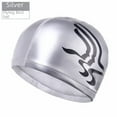 thumbnail image 4 of Shenyu New PU Swimming Cap for Long Hair - Comfortable Non-Squeezing Design with Ear Protection, Stylish Butterfly/Bird Patterns, High Elasticity for Secure Fit in Water Sports (Deep Pink Butterfly), 4 of 6