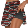 thumbnail image 4 of Abomasnow Tennis Skirts for Women 20" Knee Length Skorts Skirts Print High Waisted Golf Skirts Summer Casual Athletic Skirts Built-in Shorts, 4 of 7