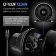 thumbnail image 6 of iPower 4 Inch 195 CFM Inline Duct Ventilation Fan Air Circulation Vent Blower for Hydroponics Grow Tent, Greenhouses, Attic, Black, 1 Pack, 6 of 7