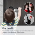 thumbnail image 2 of Childproof Door Lever Lock, Baby Safety Door Handle Lock, Easy to Install and Use 3M VHB Adhesive No Tools or Drill Required (White, 2 Pieces), 2 of 4