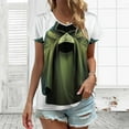 thumbnail image 3 of Mysterious Hooded Cloak Women's Blouse Short Sleeve Women's Top T-Shirt Spring Summer Clothes, 3 of 7