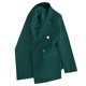 thumbnail image 2 of Blazer de mujer, moda informal, color liso, bolsillo, cuello vuelto, blusa de manga larga, blazer, blusa de dacrón para mujer, 2 of 3