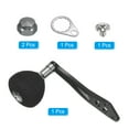 thumbnail image 3 of Uxcell Baitcasting Power Handle Metal Fishing Reel Handle Knob Grip Replacement, Black, 3 of 6