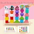 thumbnail image 4 of Set de secuenciación de cuentas Vinlon de Montessori Toys para niños de 2 a 5 años, 4 of 7