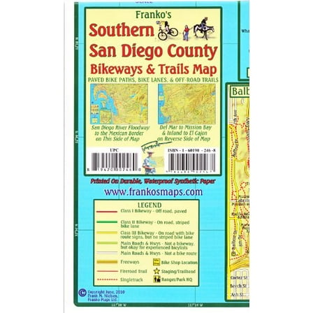 Franko's Northern San Diego County Bikeways & Trails Map