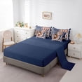 thumbnail image 5 of Feelyou Baseball Athlete Twin Bedding Sets 7pcs, US Flag Bedding Comforter Set, 5 of 7