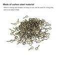 thumbnail image 4 of Uxcell 200 Pack Small Screw Eye Hooks Mini Eyelets Screws, 5.5x12x1.2mm, Bronze Tone, 4 of 5