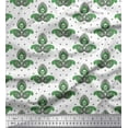 thumbnail image 1 of Soimoi Green Cotton Duck Fabric Floral & Paisley Decor Fabric Printed Yard 42 Inch Wide, 1 of 3