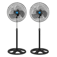 thumbnail image 1 of Kit De 2 Ventiladores 18in, 85w De Potencia, 3 Aspas Metal Estructura Negro Aspas Plateado Diámetro 18, 1 of 5