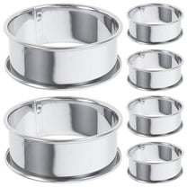 Masteelf Stainless Steel Tart Rings Nonstick Muffin Rings Round Pastry Molds Rings Baking French Pancakes Rings Mousse Rings Tarts Rings for Bakers