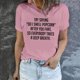 thumbnail image 1 of mfyjkho Tops Casuales Para Mujer, Blusa De Manga Corta Para Mujer Con Estampado De Letras Divertidas Para El Trabajo En Verano Tops Para Hacer Ejercicio Xl, 1 of 8