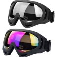 thumbnail image 1 of 2pcs Ski Goggles,snowmobile Motorcycle Goggles Glasses Lens Anti-dust,uv Protection(color,transparent), 1 of 5