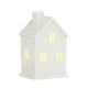 thumbnail image 2 of Pueblo navideño de cerámica, accesorios para pueblos navideños, pueblo invernal blanco, figura navideña de porcelana con luz LED y árbol de Navidad artificial., 2 of 5
