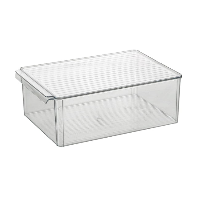 Caja a prueba de para Pizza, contenedor con tapa para verduras, apilable con tapa, recipiente para bolas de para el hogar, refrigerador,