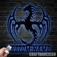 thumbnail image 4 of Craftnamesign Personalized Dragon Monogram Metal Wall Art, Custom Dragon Legend Sign, 4 of 5
